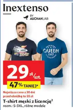 Auchan T-shirt męski s-3xl Inextenso By Auchan oferta