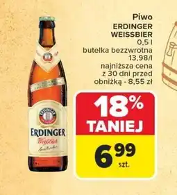 Carrefour Market Piwo Erdinger Weissbier oferta
