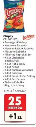 Intermarche Chipsy zielona cebulka Crunchips oferta