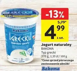 Intermarche Jogurt naturalny Bakoma Grecki oferta