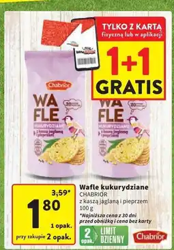 Intermarche Wafle kukurydziane z kaszą jaglaną i pieprzem Chabrior oferta