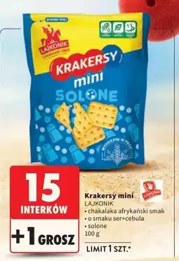 Intermarche Krakersy ser i cebula Lajkonik Mini oferta