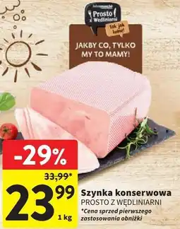 Intermarche Szynka konserwowa Prosto Z Wędliniarni oferta