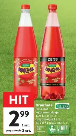 Intermarche Oranżada czerwona zero Hellena oferta