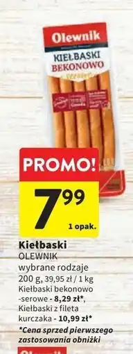 Intermarche Kiełbaski z fileta kurczaka Olewnik oferta