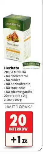 Intermarche Herbata na zdrowe gardło Big-Active Zioła Mnicha oferta