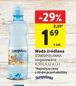 Intermarche Woda niegazowana Staropolanka Kids oferta