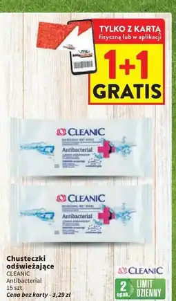 Intermarche Chusteczki antibacterial Cleanic oferta