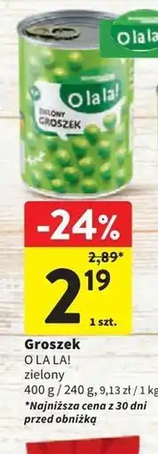 Intermarche Groszek zielony Intermarche O La La! oferta