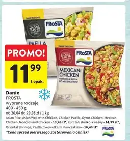 Intermarche Paella danie z krewetkami po hiszpańsku Frosta oferta