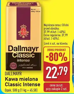ALDI Dallmayr kawa mielona classic intense oferta