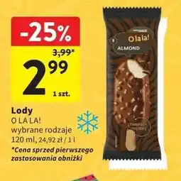 Intermarche Lód almond O La La! oferta