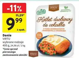 Intermarche Kotlet drobiowy de volaille z puree ziemniaczanym i marchewką groszkiem Virtu oferta