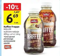 Intermarche Napój kawowy frappe vanilla Muller Kaffee oferta