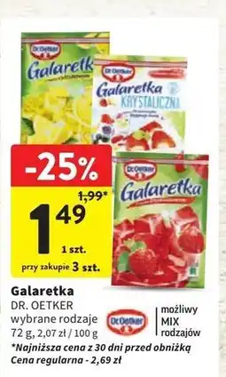 Intermarche Galaretka krystaliczna truskawkowa Dr. Oetker oferta