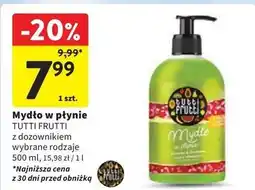Intermarche Mydło w płynie gruszka & żurawina Farmona Tutti Frutti oferta