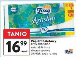 Intermarche Papier toaletowy biały Foxy Artistico oferta