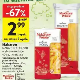 Intermarche Makaron bucatini Makarony Polskie oferta