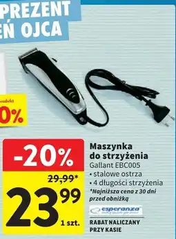 Intermarche Maszynka do strzyżenia ebc005 Esperanza oferta