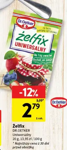 Intermarche Żelfix uniwersalny Dr. Oetker oferta