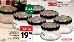 Intermarche Słoiki płaskie z zakrętkami i nadrukiem 300 ml oferta
