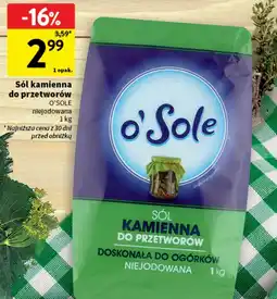 Intermarche Sól kamienna do przetworów niejodowana O'sole oferta