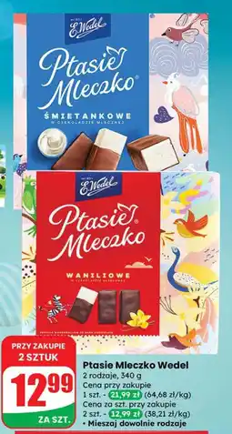 Dino Czekolada Ptasie Mleczko Wedel śmietankowe i waniliowe oferta