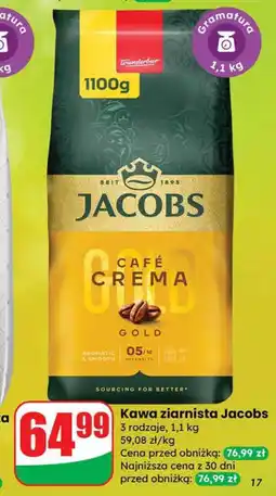 Dino Kawa ziarnista Jacobs Café Crema Gold oferta