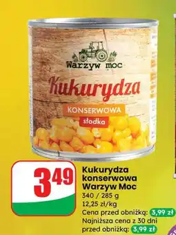 Dino Kukurydza konserwowa Warzyw Moc słodka oferta