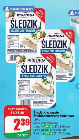 Dino Śledź w sosie śmietanowym Marinus oferta