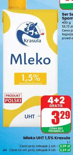 Dino Mleko UHT 1,5% Krasula oferta