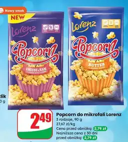 Dino Popcorn do mikrofalówki Lorenz różne rodzaje oferta