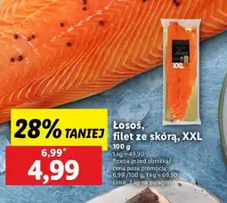 Lidl Łosoś atlantycki xxl filet ze skórą Connoisseur oferta