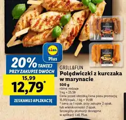 Lidl Polędwiczki z kurczaka w marynacie bbq Grill and fun oferta