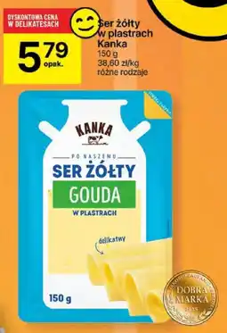 Delikatesy Centrum Ser żółty w plastrach Kanka 150g oferta