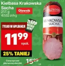 Delikatesy Centrum Kiełbasa krakowska sucha 255g Olewnik oferta