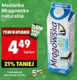Delikatesy Centrum Maślanka Mrągowska naturalna 1l oferta