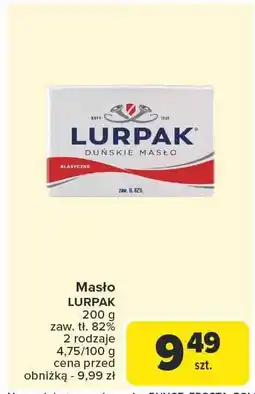 Carrefour Masło Lurpak klasyczne 200g oferta