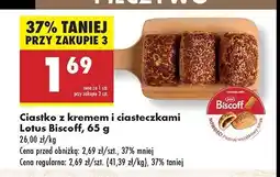 Biedronka Ciastko z kremem i ciasteczkami Lotus biscoff oferta