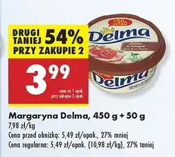 Biedronka Margaryna Delma do kanapek oferta