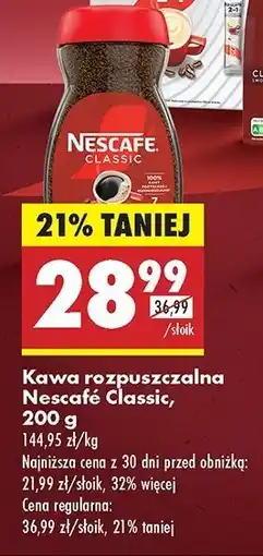 Biedronka Kawa Nescafe classic oferta