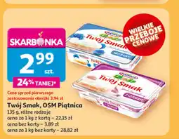 Auchan Serek śmietankowy z czosnkiem Piątnica twój smak oferta