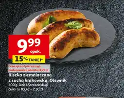 Kiszka ziemniaczana z suchą krakowską Olewnik