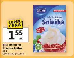Auchan Bita śmietana śnieżka Gellwe oferta