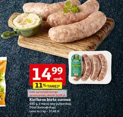 Auchan Kiełbasa biała Auchan pewni dobrego oferta