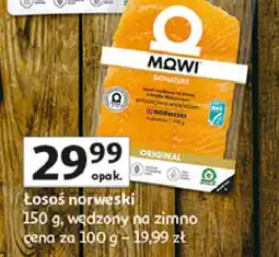Łosoś norweski wędzony w plastrach Mowi