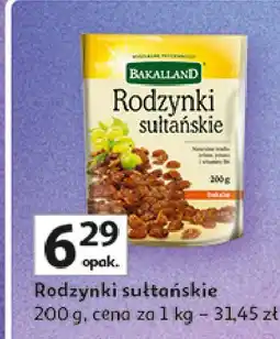 Auchan Rodzynki sułtańskie Bakalland oferta
