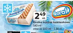 Auchan Lód śmietankowy Koral oferta