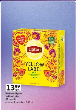 Auchan Herbata Lipton yellow label tea oferta