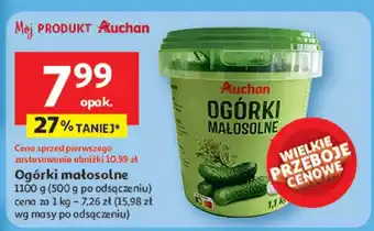 Auchan Ogórki małosolne Auchan oferta